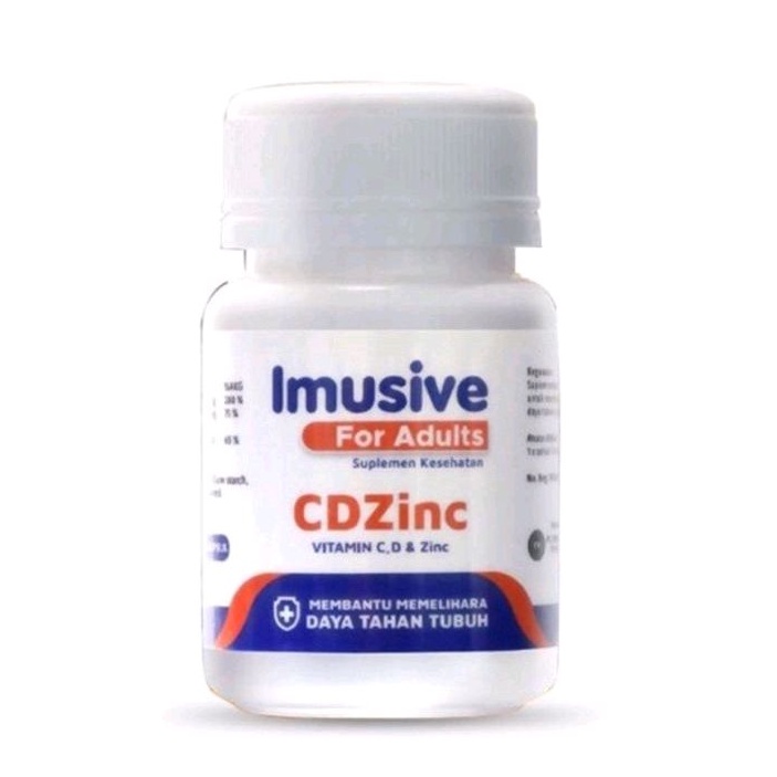 BARU Imusive CDZINC Isi 60 dengan vitamin D 400 iu