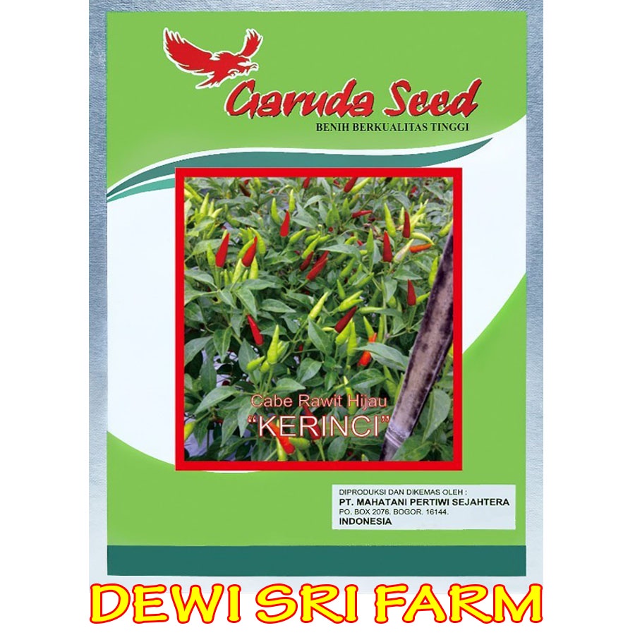 Jual Isi 10gram Benih Bibit Cabe Rawit Hijau Super Unggul Kerinci