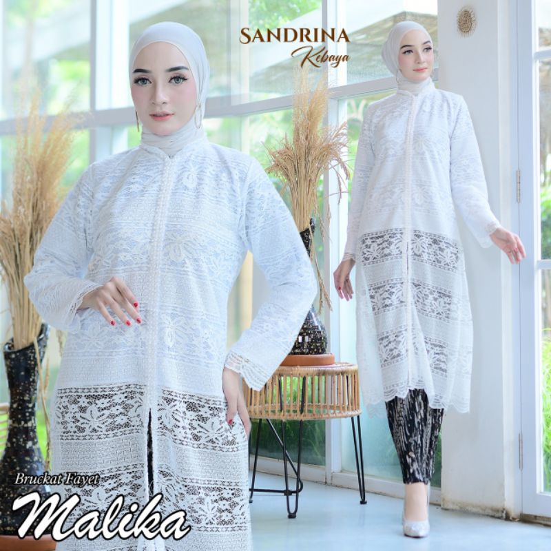 setelan brokat/kebaya modern/kebaya pesta/brokat malika/tunik atasan