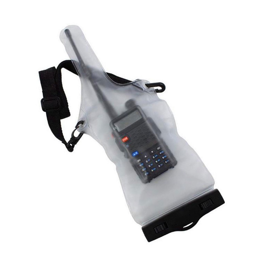 Case Waterproof Walkie Talkie for Taffware Pofung Baofeng BF-UV5R BF-UV5RE BF-UV82 BF-888S - Transparent