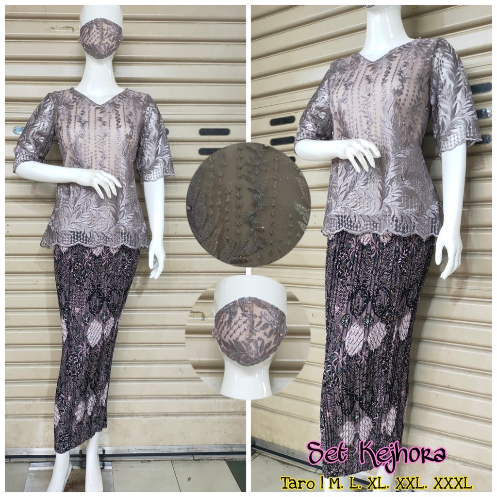 Permata Olshop / Kebaya Set Kejhora LK / Kebaya Modern / Kebaya Pendek / Kebaya Wisuda / Kebaya Remaja