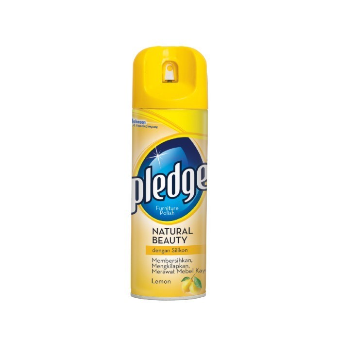 Pledge Aerosol Lemon 330gr Pembersih &amp; Pengkilap Furtniture