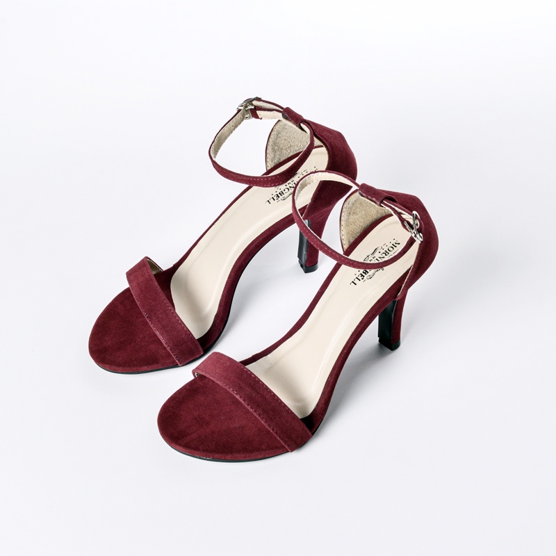 MORNINGBELL - HIGH HEELS STRAP SUEDE BEST SELLER MB-01 HAK 9 Cm