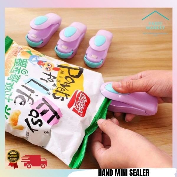 Hand Sealer Alat Perekat Plastik Elektrik dengan baterai Alat Perekat Kemasan Snack Plastik Lid Cup Sealer