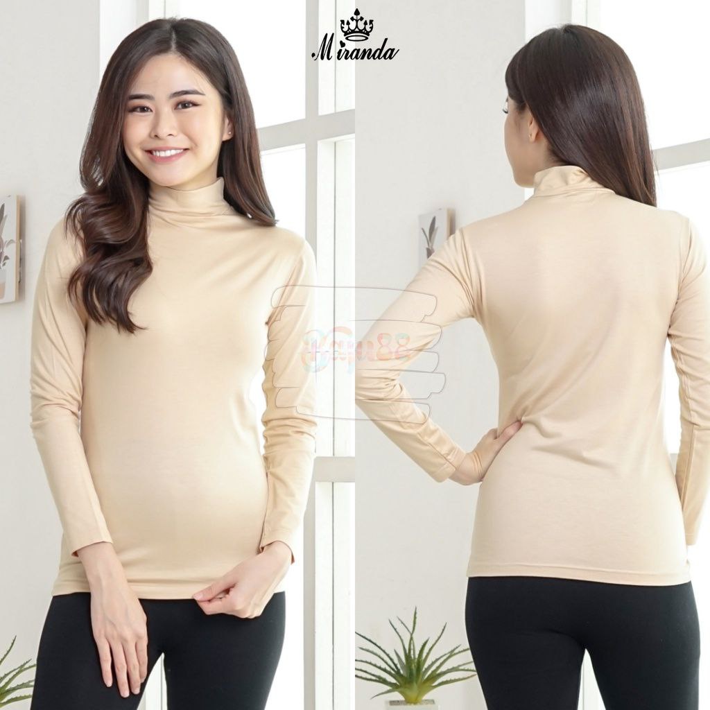 Manset Turtle Neck Lengan Panjang Bahan Rayon