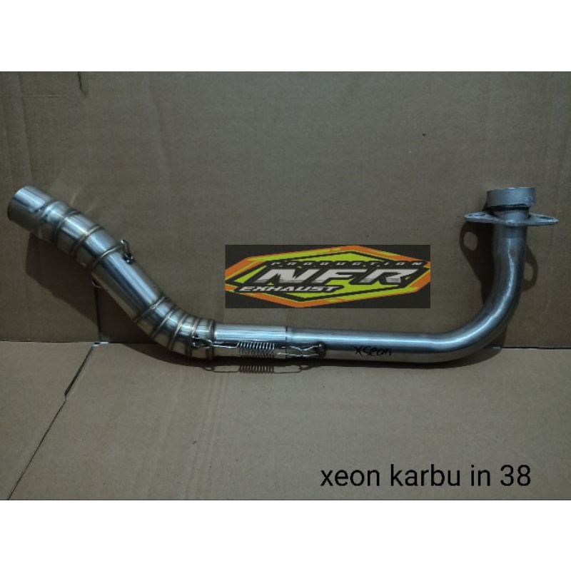 Leheran knalpot racing Xeon karbu inlet 38 mm