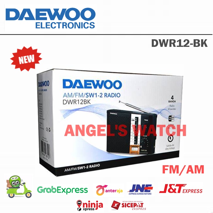 Daewoo AM/FM Radio Player DWR12BK Radio Daewoo 4 Band original radio fm am