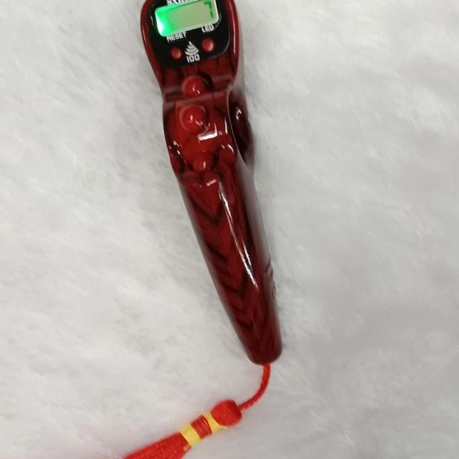 Tasbih Digital Premium Motif Kayu Marmer Led Alarm Per 100 Bunyi - warna S 20