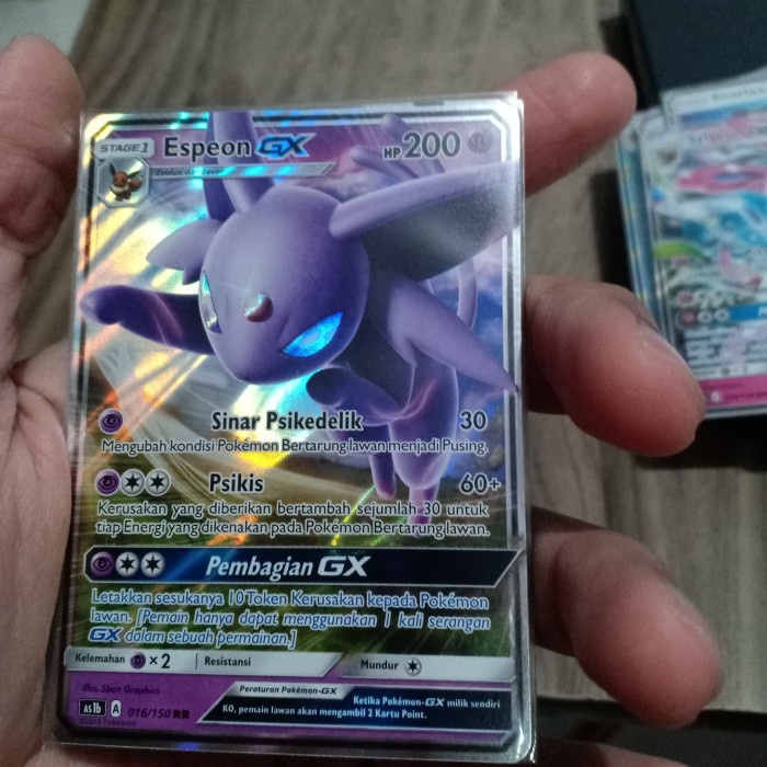 *:*:*:*:*] Espeon GX RR Pokemon Tcg singles kartu card Hantaman Pertama