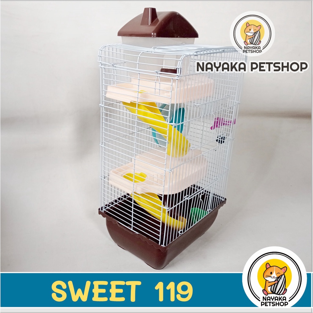 Sweet 119 Kandang Hewan Hamster Tingkat 3 Lantai