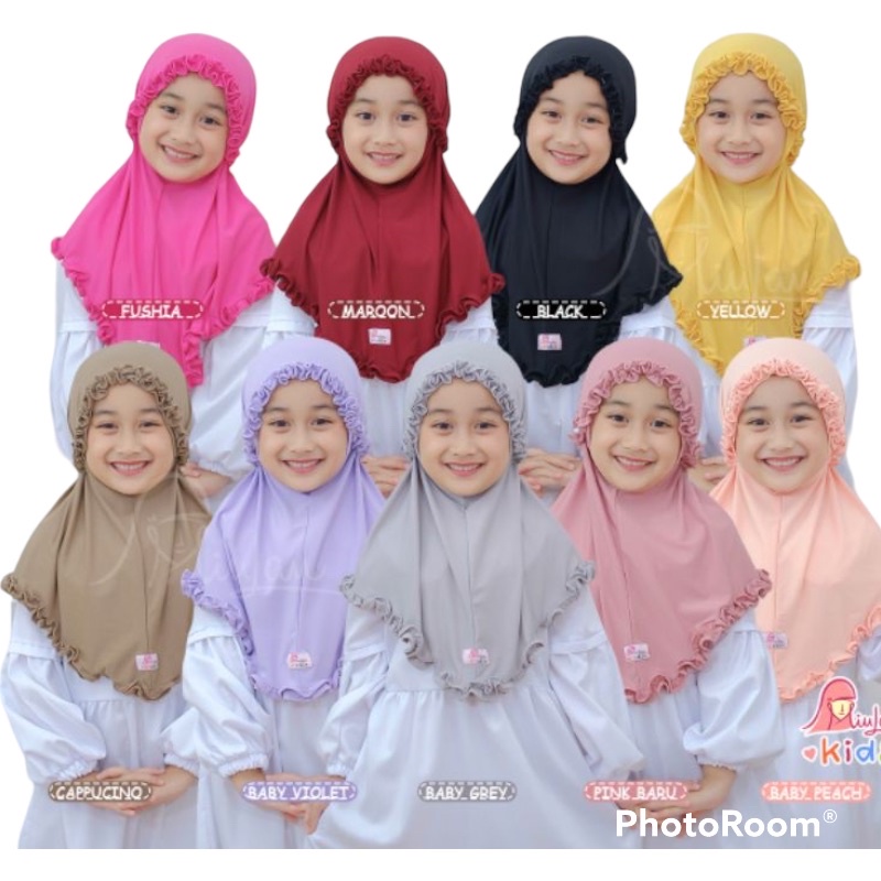 Jilbab Instan ANISA rempel Gotik lucu simple