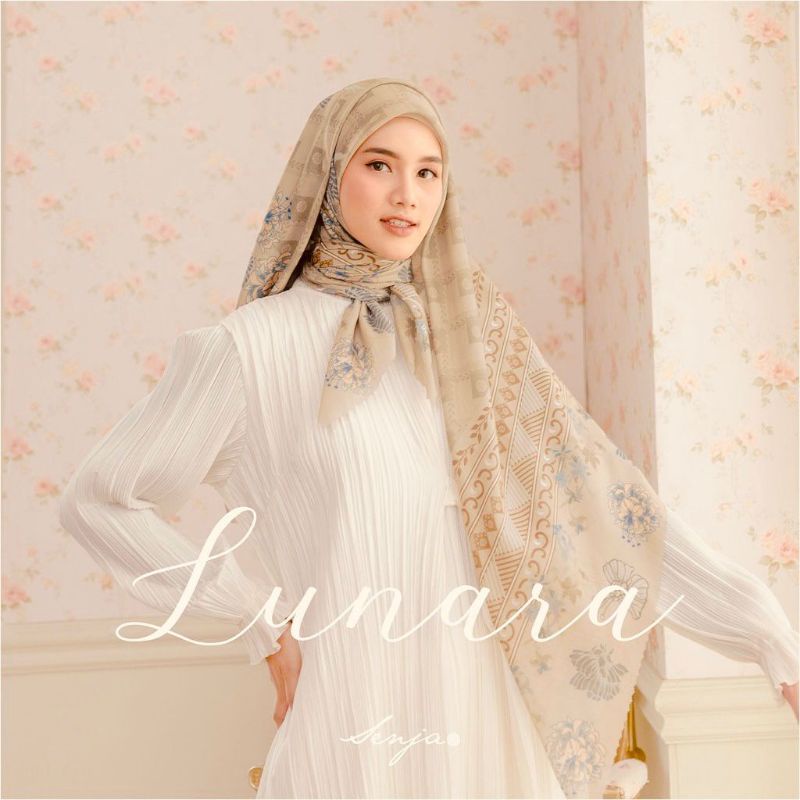 HIJAB SEGIEMPAT Zehra series LASERCUT MOTIF VOAL PREMIUM