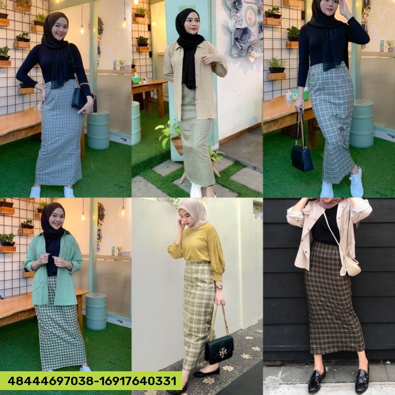 TERBARU ROK TARTAN SKIRT(ROK KOTAK KOTAK)