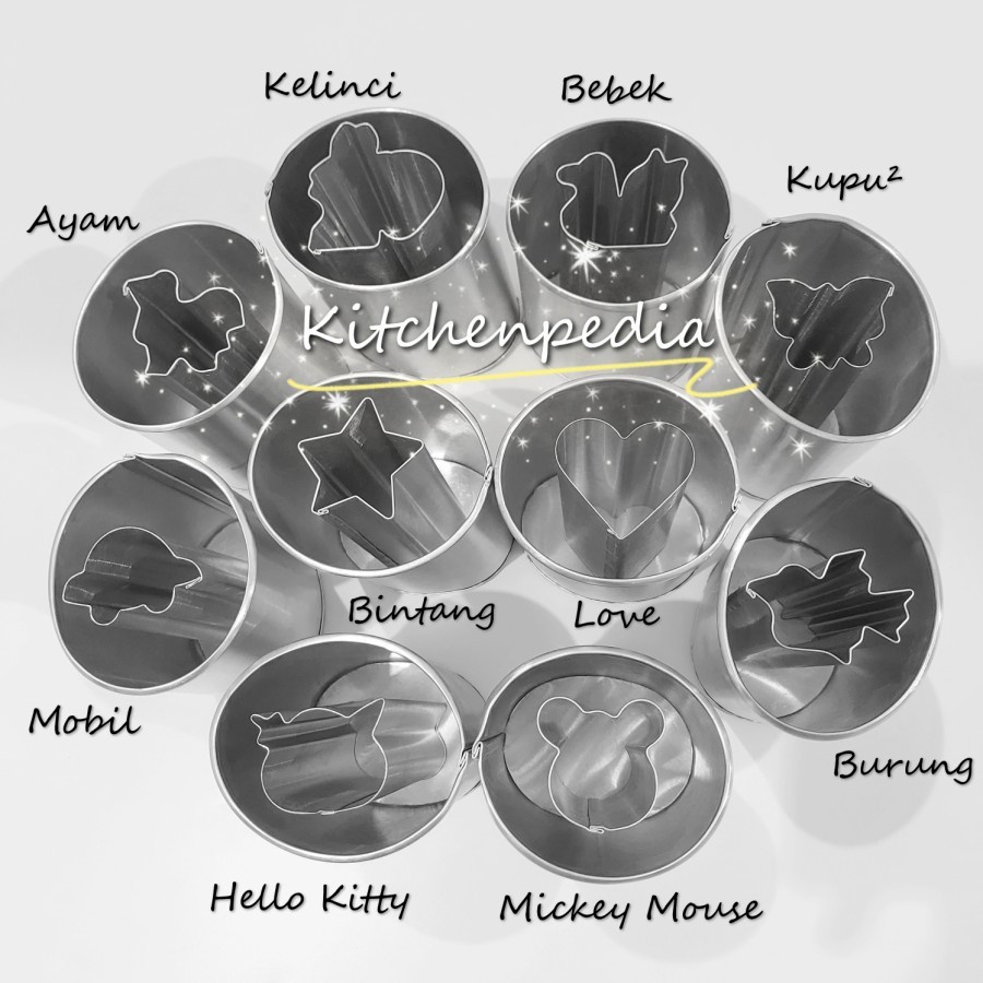 Cetakan Puding Tabung Motif Jelly Karakter Agar Agar Agar-Agar