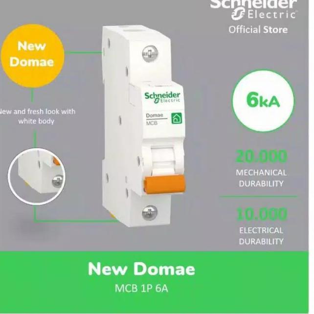 MCB Schneider 6 Ampere / 1 pass