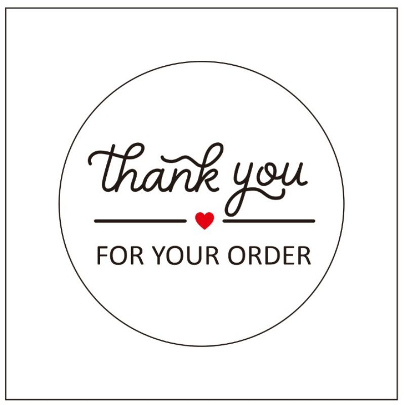 

stiker label tank you ukuran 4cm isi 77pcs