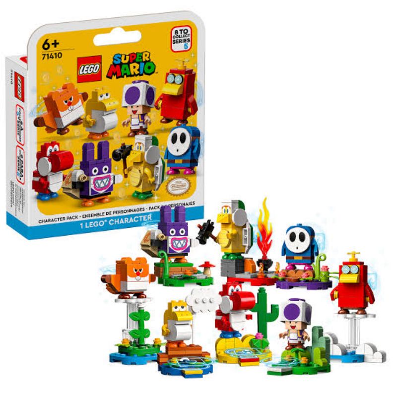 LEGO Minifigures 71410 Super Mario Character Pack Series 5 Set Complete (8pcs)