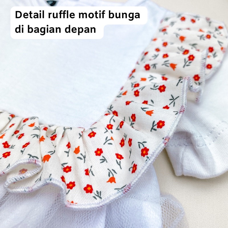 Hana Jumper Dress Tutu Bayi Perempuan Bonus Bandana