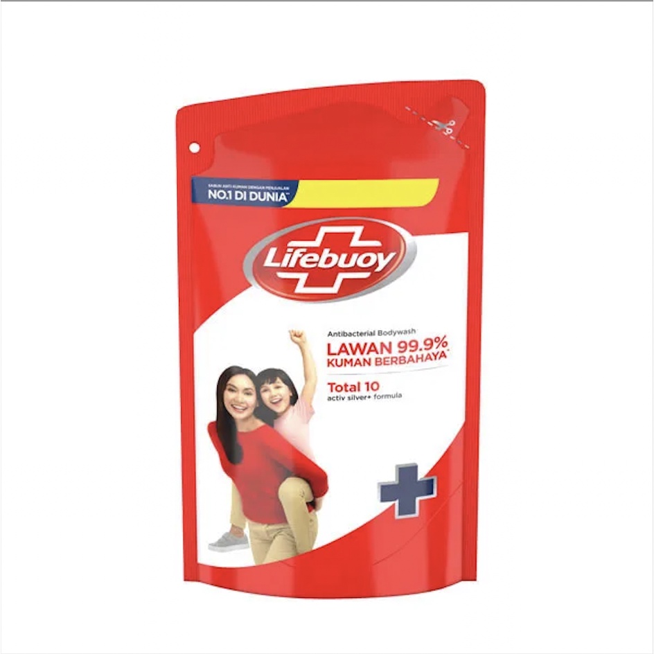 Lifebuoy Sabun Cair Refill Sachet 825ml - Mild Care / Total 10