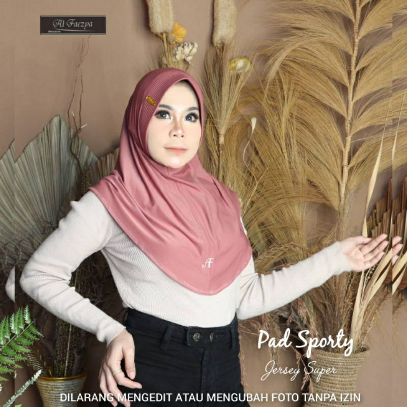 Hijab Sporty Tanggung/Antem Bergo Sport AL faezya