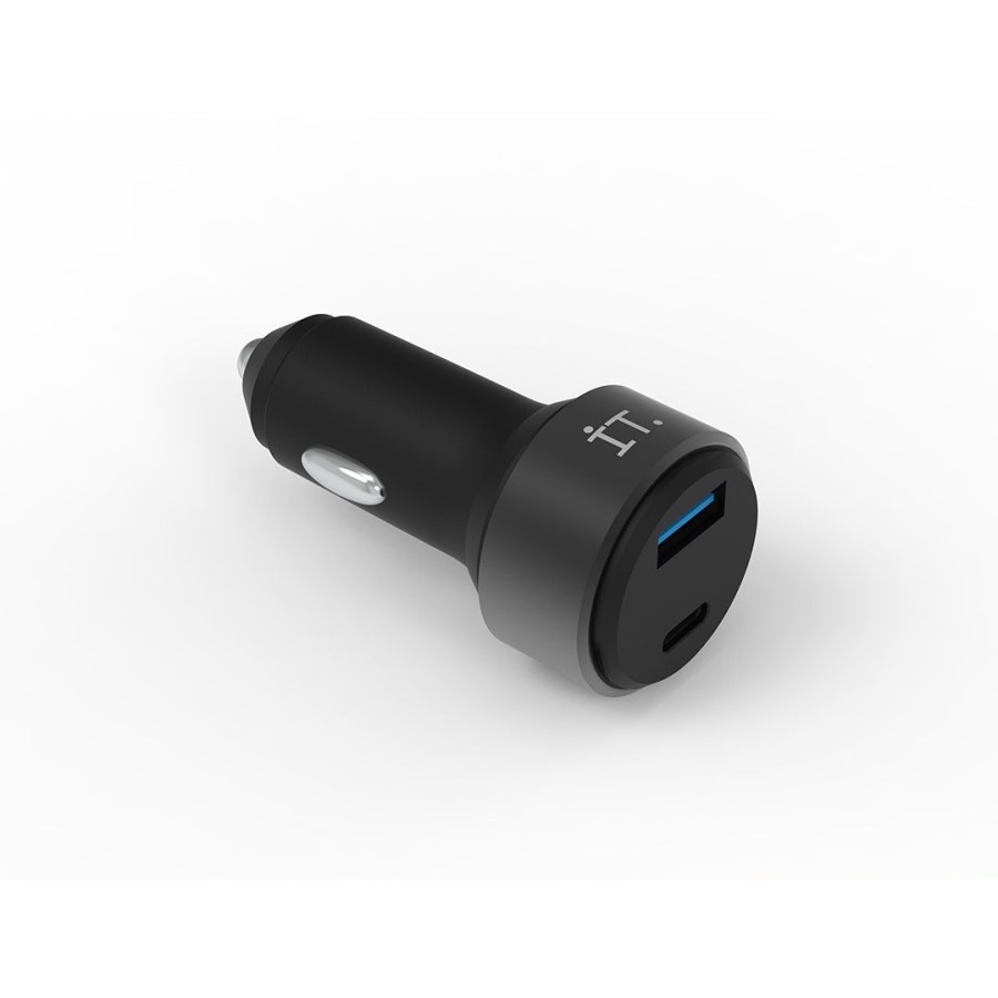 IT Dual Port Car Charger PD PPS 48W - Black