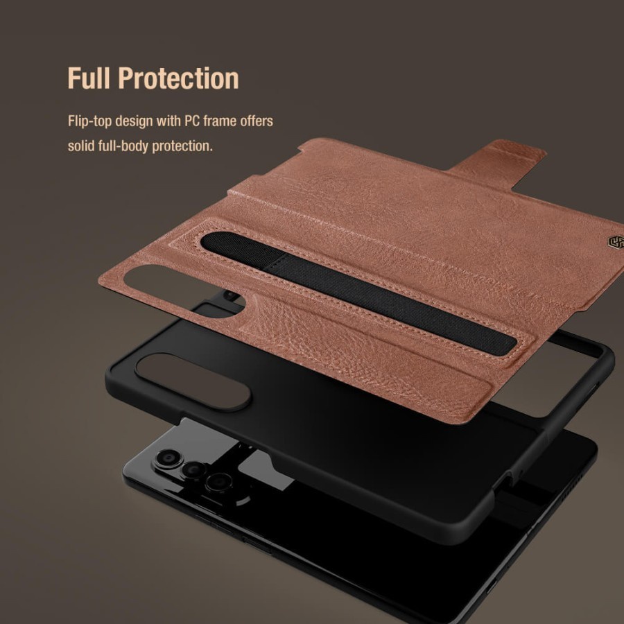 Nillkin Aoge Leather Cover S Pen Holder Case Samsung Galaxy Z Fold 4 FOLD 3