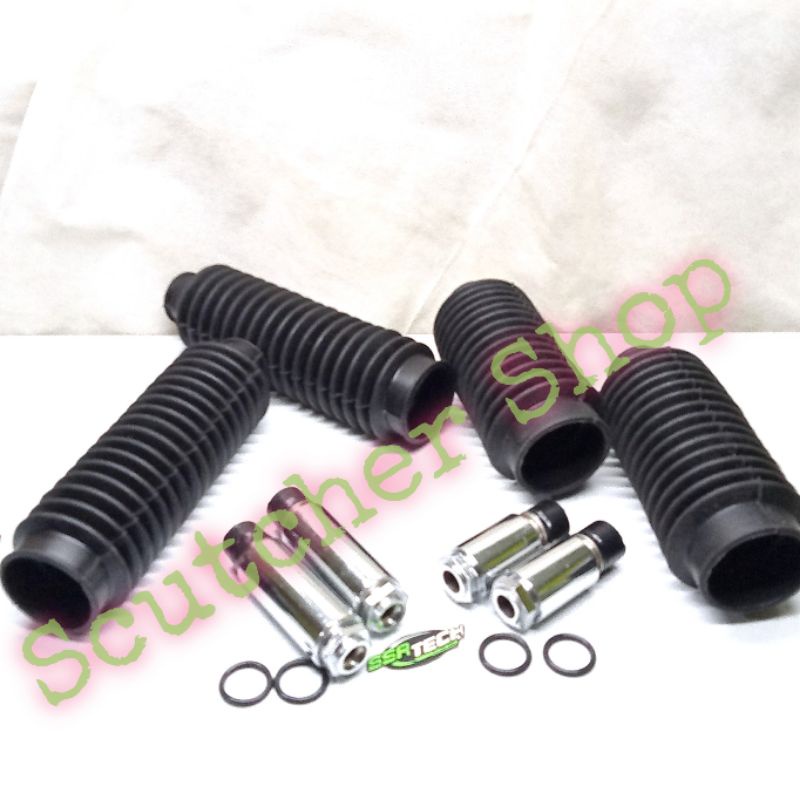 PAKET PENINGGI SHOCK SHOK SOK DEPAN HONDA WIN 100 TINGGI 7 CM 10 CM SET KARET SHOCK