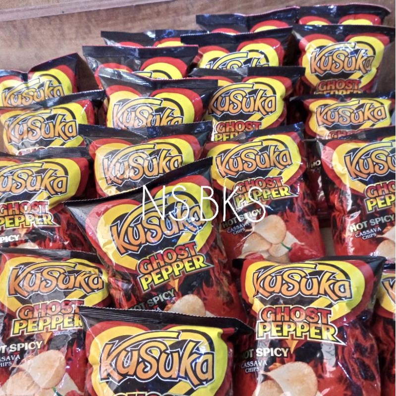 Kusuka Ghost Pepper Keripik Singkong Pedas 50g