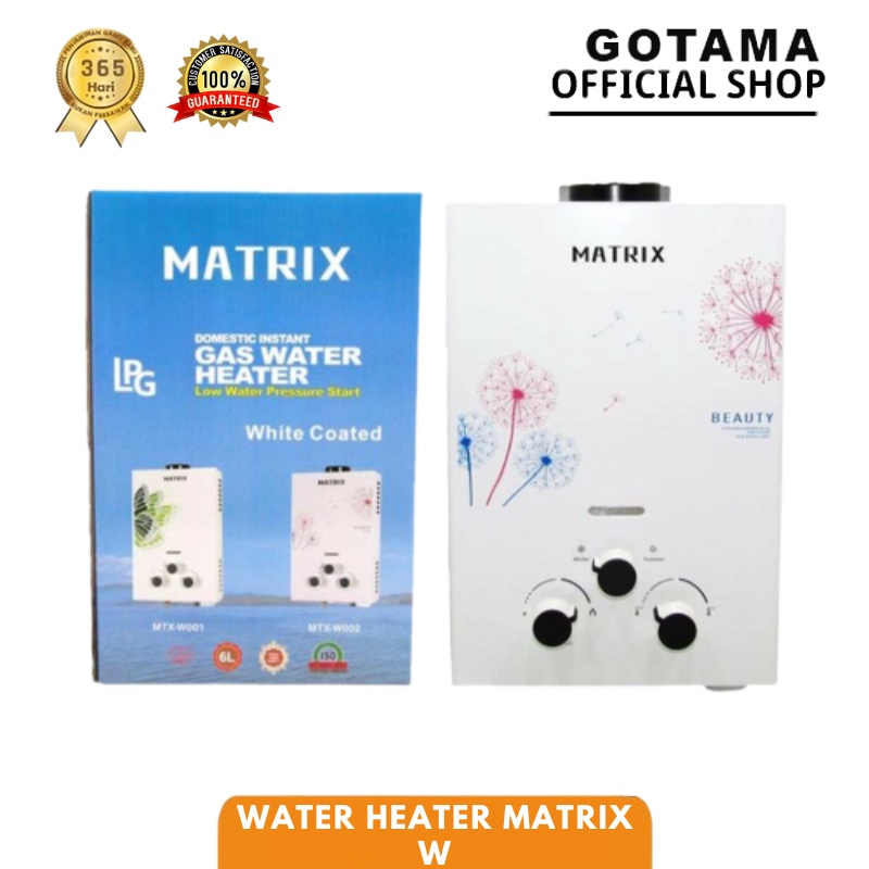 Gas Water Heater Pemanas Air Tipe W