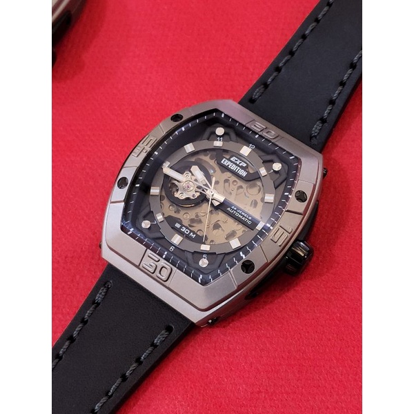 Jam Tangan Pria Expedition EXP E6800M E 6800 M Automatic Titanium Hitam