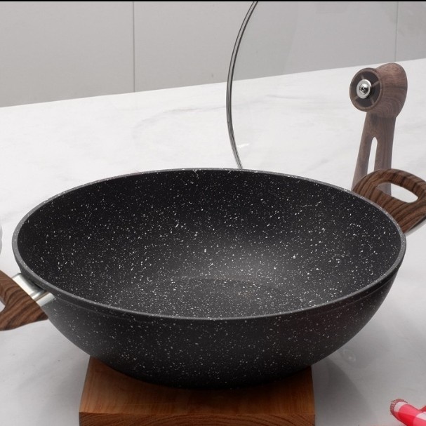 Idealife Wok Pan - Wajan Penggorengan Anti Lengket