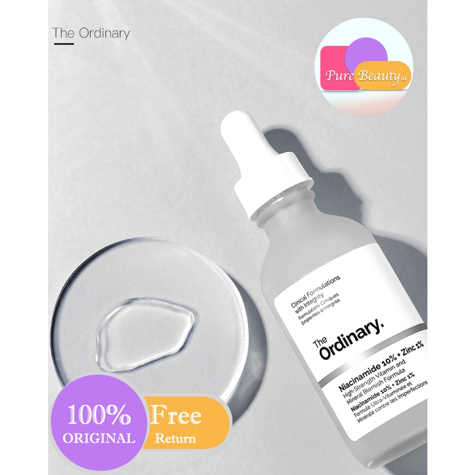 THE ORDINARY Niacinamide 10% + Zinc 1% 30ml 2pcs Clear Brighten Smooth ❤ 100% Original ❤
