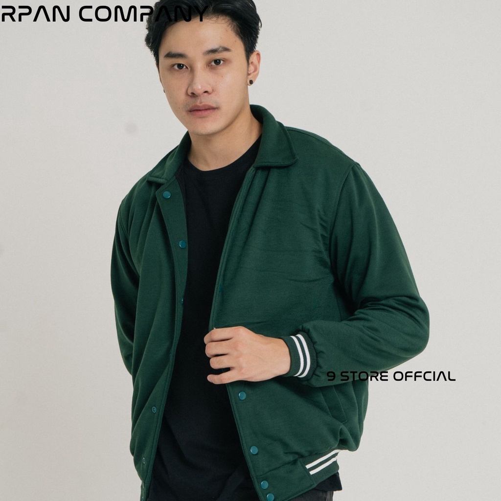 9Storeofficial - Varsity Jacket Baseball Leather Pria / Jaket Bomber Varsity Fleece / Jaket Baseball Basic Pria Original   / Jaket Pria.