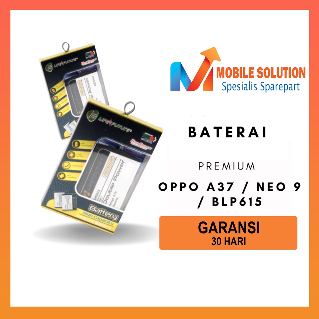 Grosir Baterai Oppo A37 / Baterai Oppo Neo 9 / Baterai Oppo BLP615  Garansi 1 Bulan + Packing