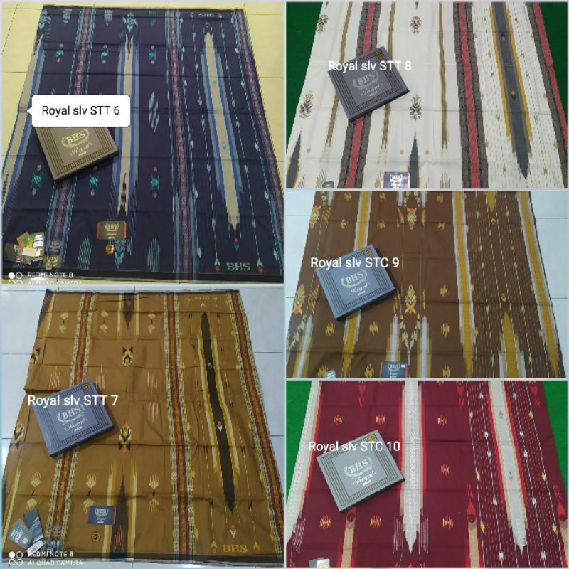 SARUNG BHS ROYAL SILVER STT / STC (SONGLET TRADISIONAL TIMBUL / CREPE)