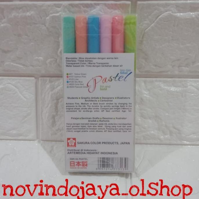 

Koi brush pen warna pastel