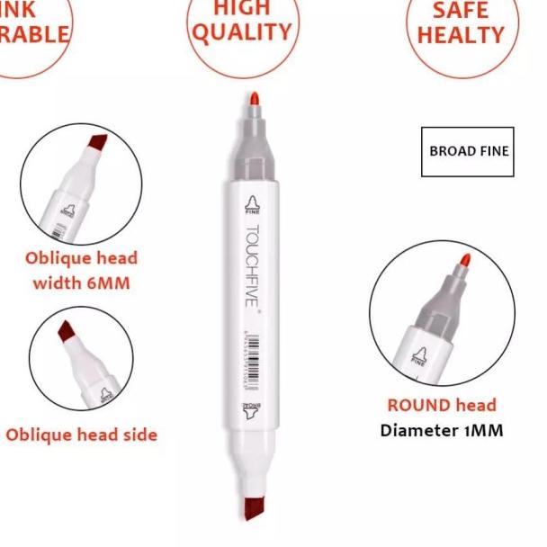 

TouchFive Marker 30 PCS / Twin Marker Sketsa Drawing /Animation Sketsa - 30 Warna