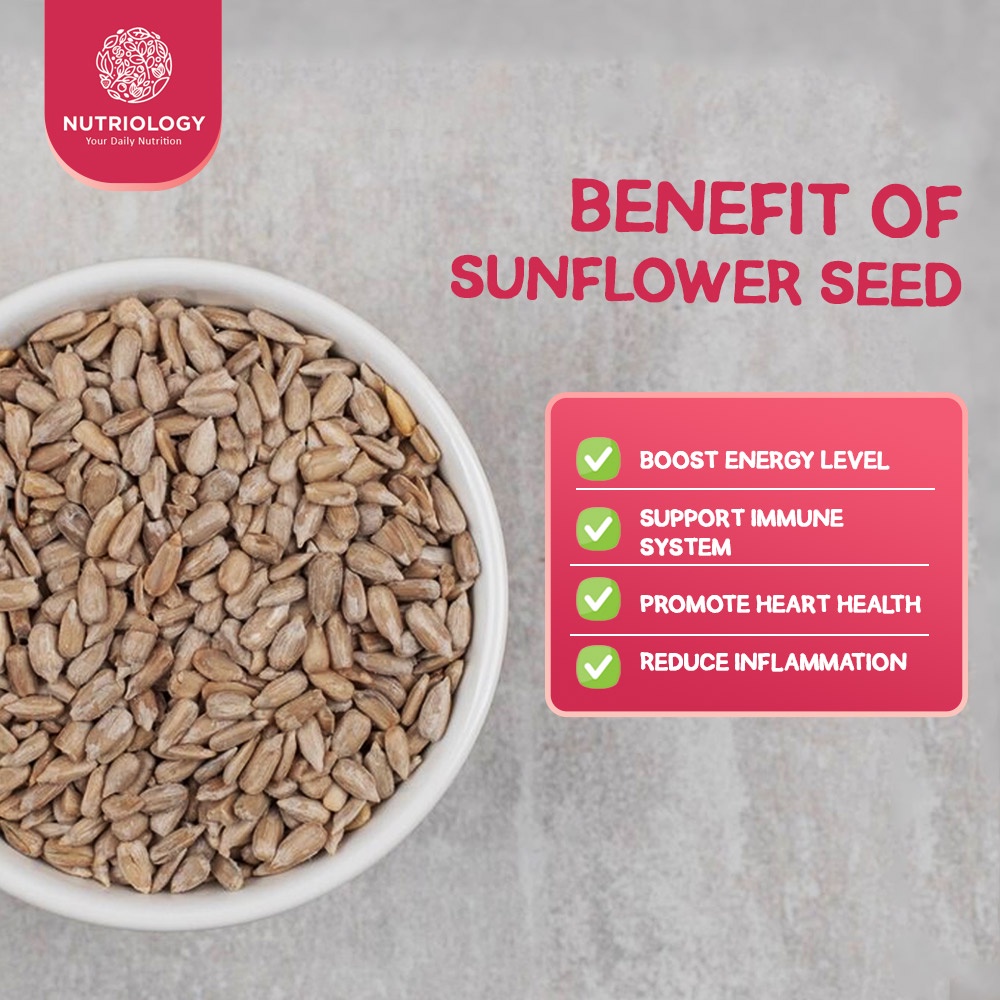 Sunflower Seed Raw kuaci Biji bunga Matahari Mentah 500 gr Natural Premium Alami