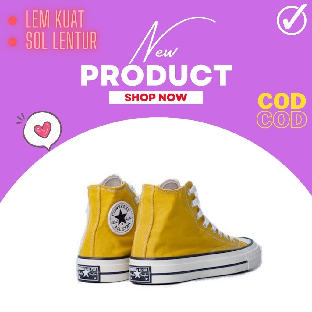 Sepatu Sneakers Converse Pria Wanita Converse Klasik Tinggi