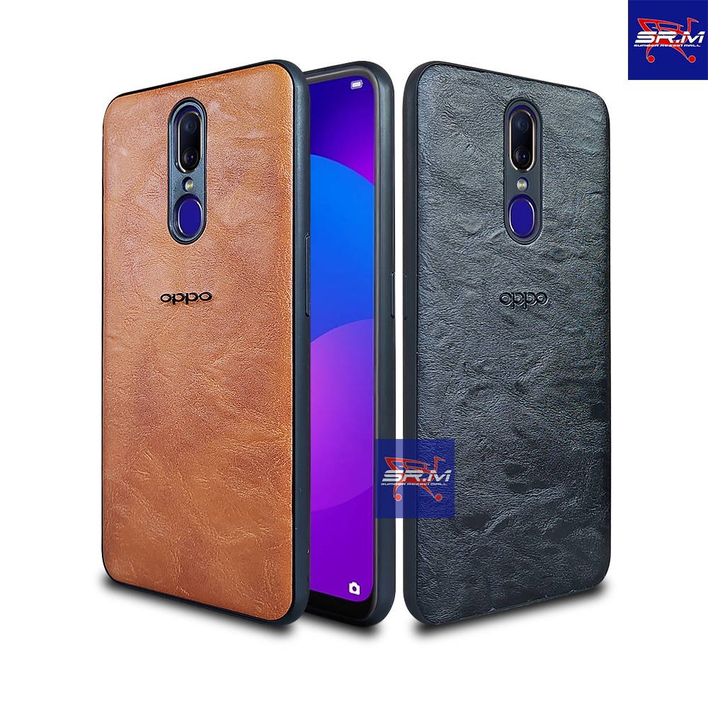 Casing Oppo F11 Softcase PREMIUM Leather Slim Case Kulit