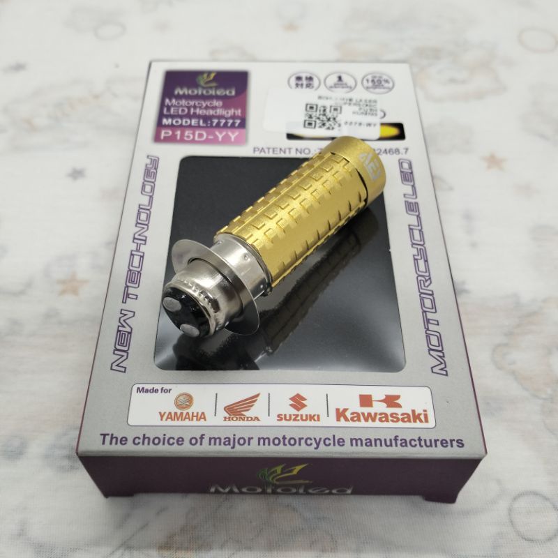 Bolham LED depan H6 LED Headlight model 7777 P15D-YY Motor matic bebek Honda Yamaha Suzuki universal bebek/Matic