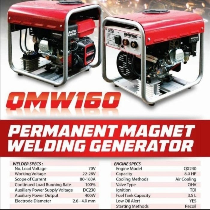 Genset Mesin Las PROQUIP QWM 160 Welding Generator Proquip