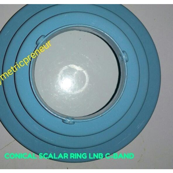 CSR (CONICAL SCALAR RING) LNB C-BAND UTK MINI SOLID DISH PARABOLA - Biru Muda