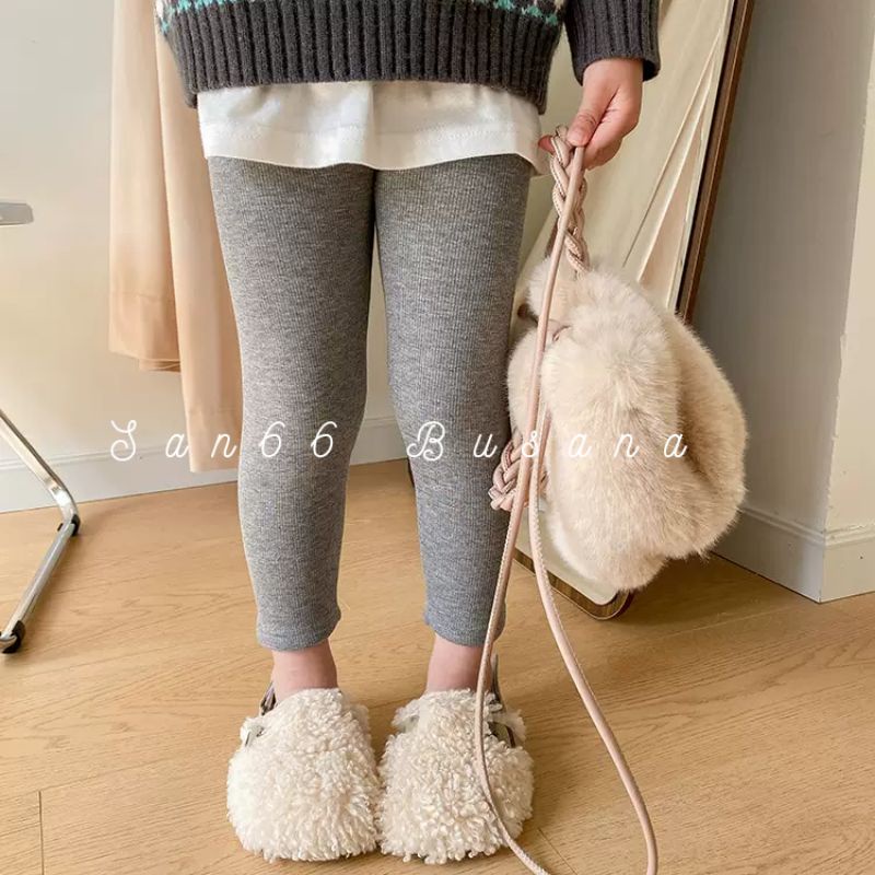 Legging Anak Perempuan Soft Kaos Rayon Import Usia 3-5 Tahun