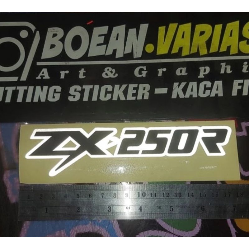 Jual Cutting sticker ZX250R STICKER KAWASAKI NINJA 250 KARBU 250 Fi