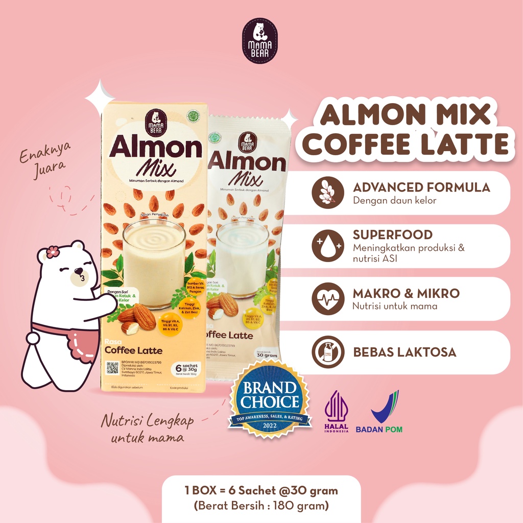 MamaBear Almon Mix Pelancar ASI | Mama Bear AlmonMix Susu ASI Booster