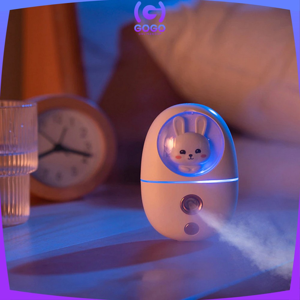 GOGO-K62 Nano Spray Mini Karakter Pelembab Wajah Portable / Diffuser Mini Humidifier USB Charger Bisa Untuk Disinfektan