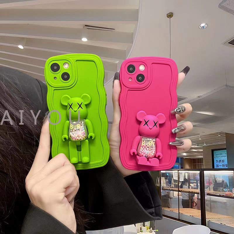 Soft Case Bahan Silikon Cair Motif Beruang Untuk iPhone 14 13 11 12 Pro MAX Mini 6 6s 7 8 Plus 7plus 8plus 6plus 7 + 8 + X XR XS MAX 11Pro