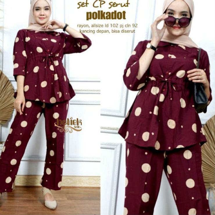 RECOMENDED BISA COD Setelan Tie Dye Serut Lengan Panjang Harga Grosir Setelan Rayon Wanita Pajamas S