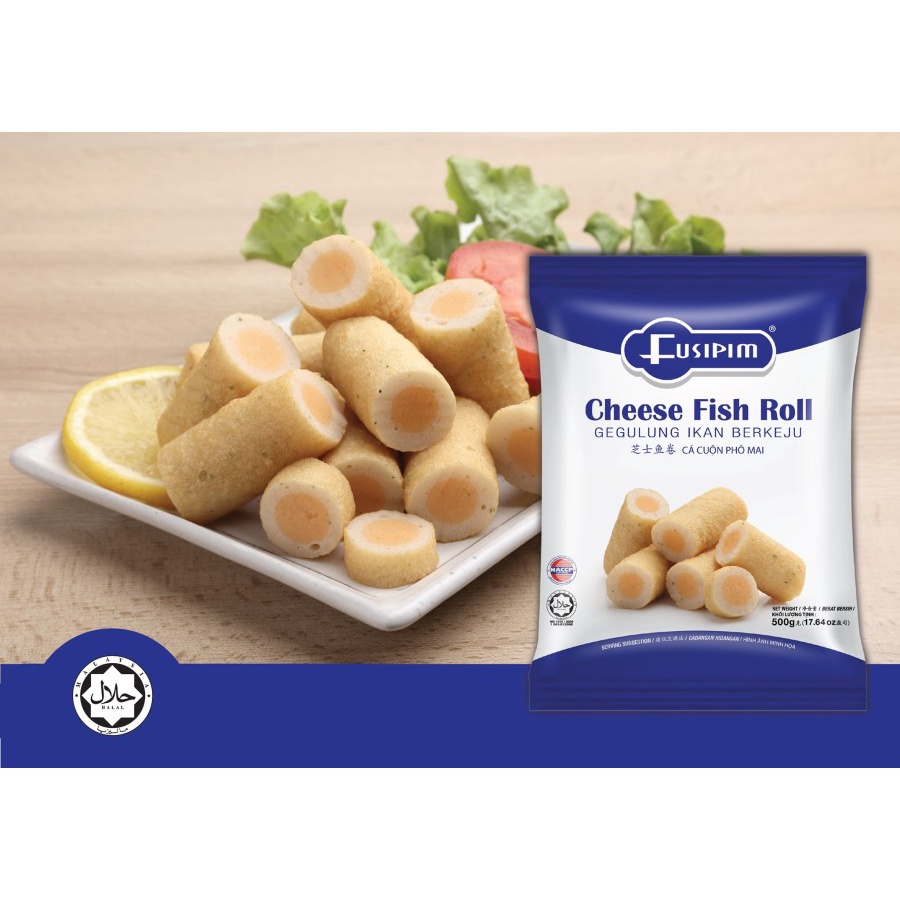 Frozen Food Fusipim Cheese Fish Roll / Fishroll Keju 400Gr Fresh Dan Halal